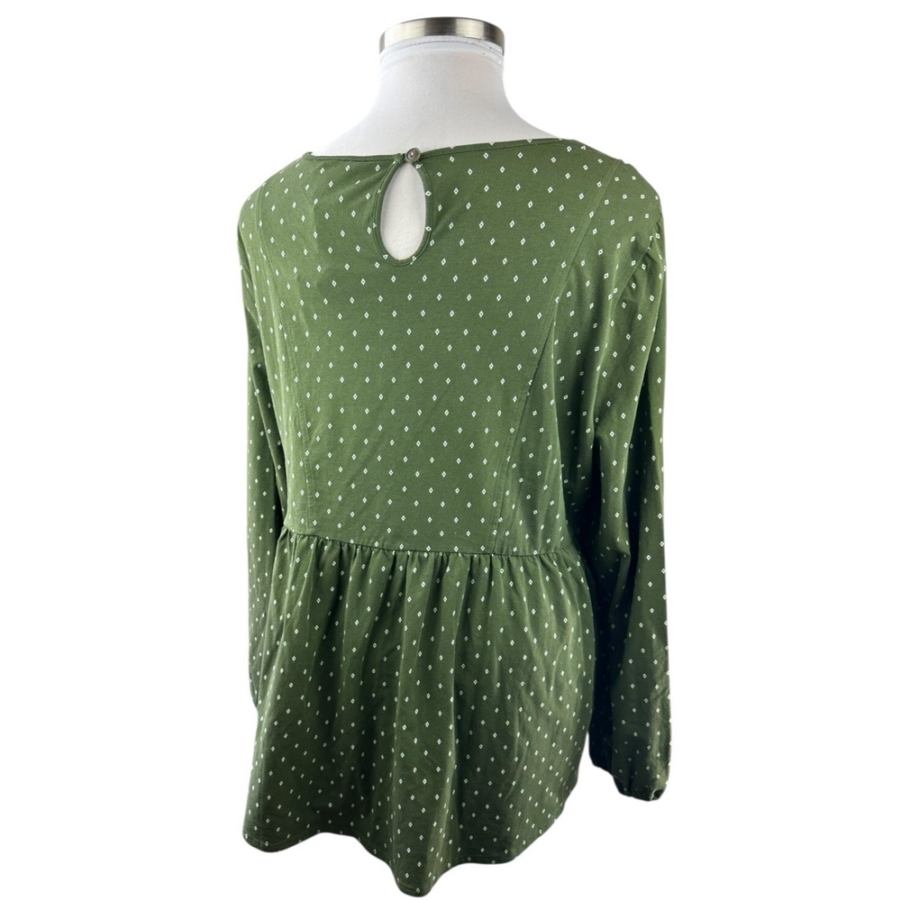Matilda Jane Through Generations Embroidered Babydoll Top Diamond Print XXL NEW - Picture 7 of 11